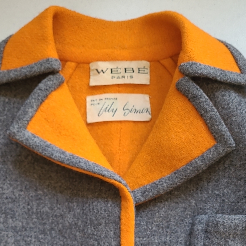 1960s Space Age Mod Set: WÉBÉ Paris x Lily Simon Montreal Wool Mad Men - Picture 5 of 16